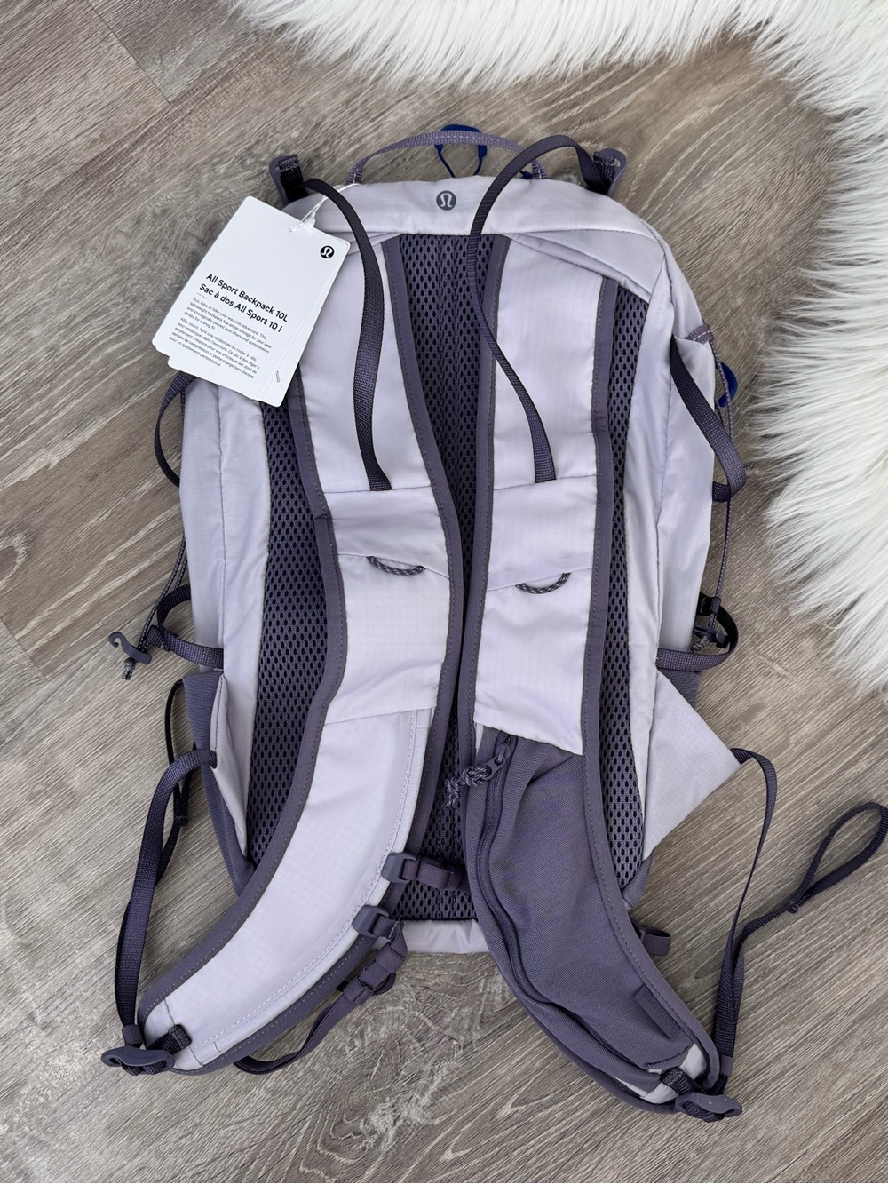 LULULEMON All Sport Backpack 10L Faint Lavender/Grape Mist  *Reflective - Picture 2 of 16